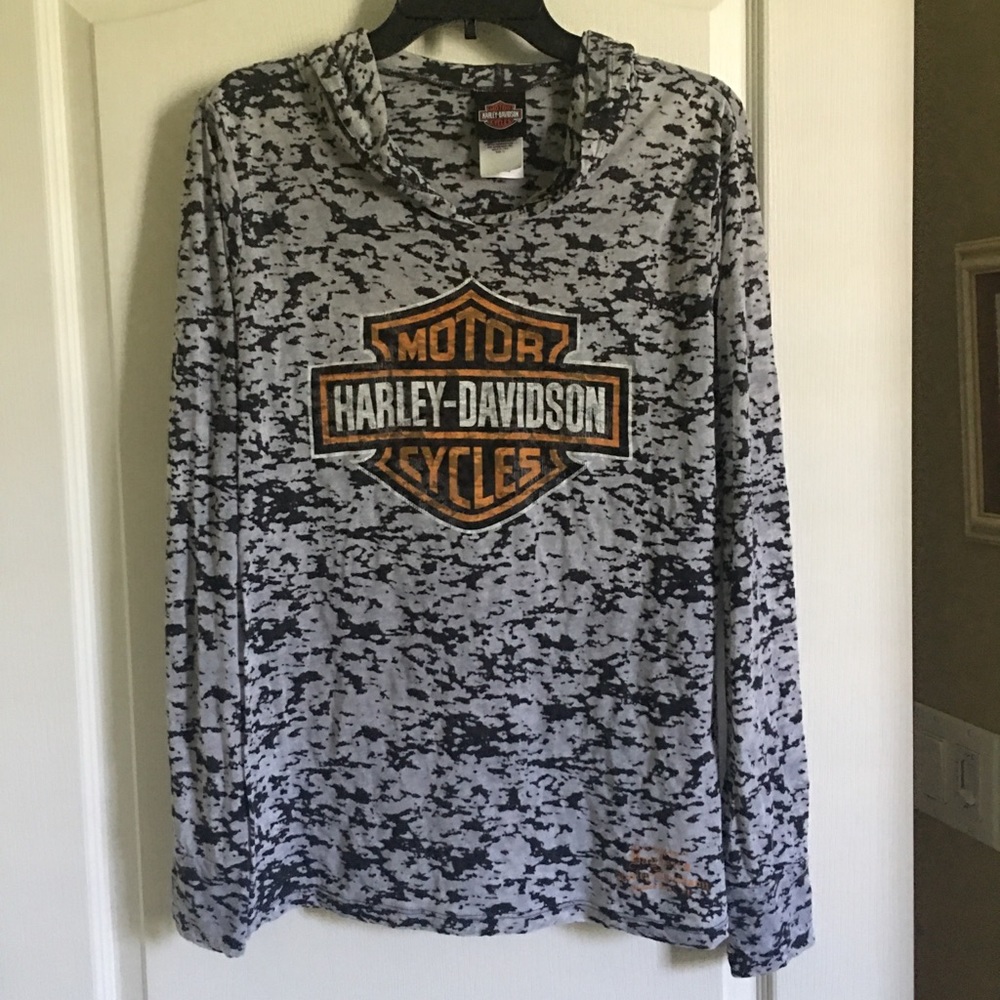 HARLEY DAVIDSON burnout Hoodie XL